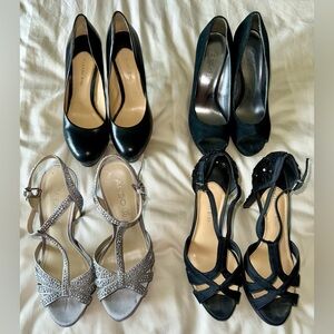 Black/Silver Heels Bundle | 4 Pairs